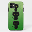 Zoek naar zwarte katten iphone hoesjes Groen