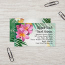 Recherche de fleurs de plumeria cartes visite Agent de voyage