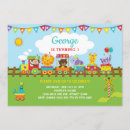 Recherche de animal train anniversaire invitations Pour enfants