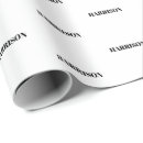 Recherche de noir blanc moderne papier cadeau Nom