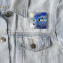 Recherche de papillons bleus badges Vintage