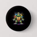 Zoek naar schildpadden buttons Zeeschildpad
