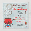 Recherche de fondue party invitations Rétro