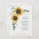 Recherche de cadre tournesol invitations Eucalyptus greenery wildflower