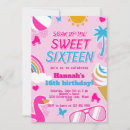 Recherche de 16 anniversaire invitations Hot pink