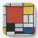 Recherche de plat mondrian assiettes De stijl