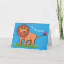 Recherche de lion africain vœux cartes Illustration