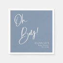 Recherche de baby boy shower serviettes Oh mon bébé