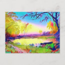 Zoek naar natuur schilderen briefkaarten Bomen