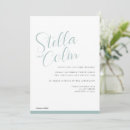 Recherche de vert mer invitations Typographie