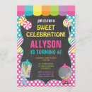 Recherche de doux de magasin anniversaire invitations Sucrerie