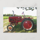 Recherche de tracteur rouge cartes postales Agriculteur