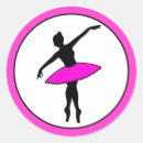 Recherche de silhouette de danseur autocollants Ballerine
