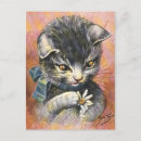 Recherche de chat amour cartes postales Vintage