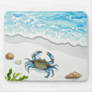 Recherche de fruits mer tapis souris Crabe