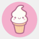 Recherche de crème glacée kawaii autocollants Cône