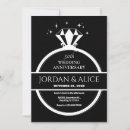 Recherche de anneau invitations Noir et blanc