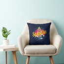 Recherche de surfeur coussins Coucher de soleil