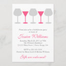 Zoek naar wine bachelorette party uitnodigingen Roze