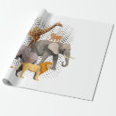 Recherche de safari africain papier cadeau Animal