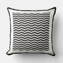Recherche de lignes de zigzag coussins Blanc