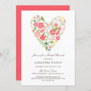 Recherche de heart bridal shower invitations Floral