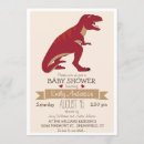 Recherche de dinosaure baby shower invitations T rex