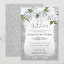 Recherche de silver glitter invitations Élégant