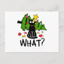 Zoek naar grappige santa briefkaarten Kat