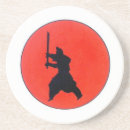 Recherche de kanji japonais dessous de verres Guerrier