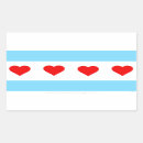 Recherche de drapeau de chicago autocollants Étoiles
