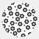 Recherche de vintage funky autocollants Noir et blanc