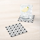 Recherche de motif noir et blanc dessous de verres Girly