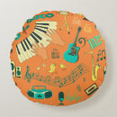 Recherche de motif musique coussins Illustration