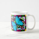 Recherche de papillon bleu tasses Peinture