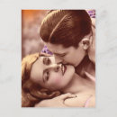 Recherche de baiser vintage cartes postales Romantique
