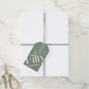 Recherche de vertes étiquettes cadeau Typographie