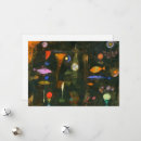 Recherche de poissons abstraits vœux cartes Paul klee