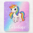 Recherche de licorne magique tapis souris Coloré