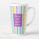 Recherche de rayures multicolores tasses Coloré