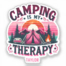 Recherche de camping drôle autocollants Vintage