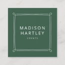 Recherche de cadre vert cartes visite Chic