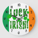 Recherche de drapeau irlandais horloges Blanc