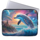Zoek naar dolfijnen laptop sleeves Blauw