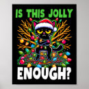Zoek naar grappige zwarte kat posters Kerstboom
