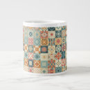 Recherche de motif de patchwork tasses Vintage