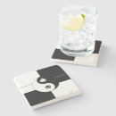 Recherche de yin et yang dessous de verres Moderne