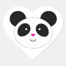 Recherche de panda noir et blanc autocollants Dessin animé panda