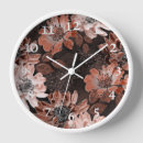 Recherche de arrière plan crème horloges Floral