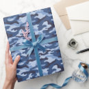Recherche de camouflage bleu papier cadeau Armée